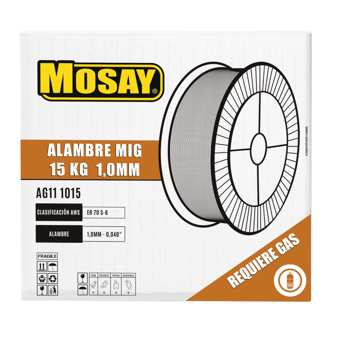 Soldadura Mig 1.0mm Rollo 15kg MOSAY2