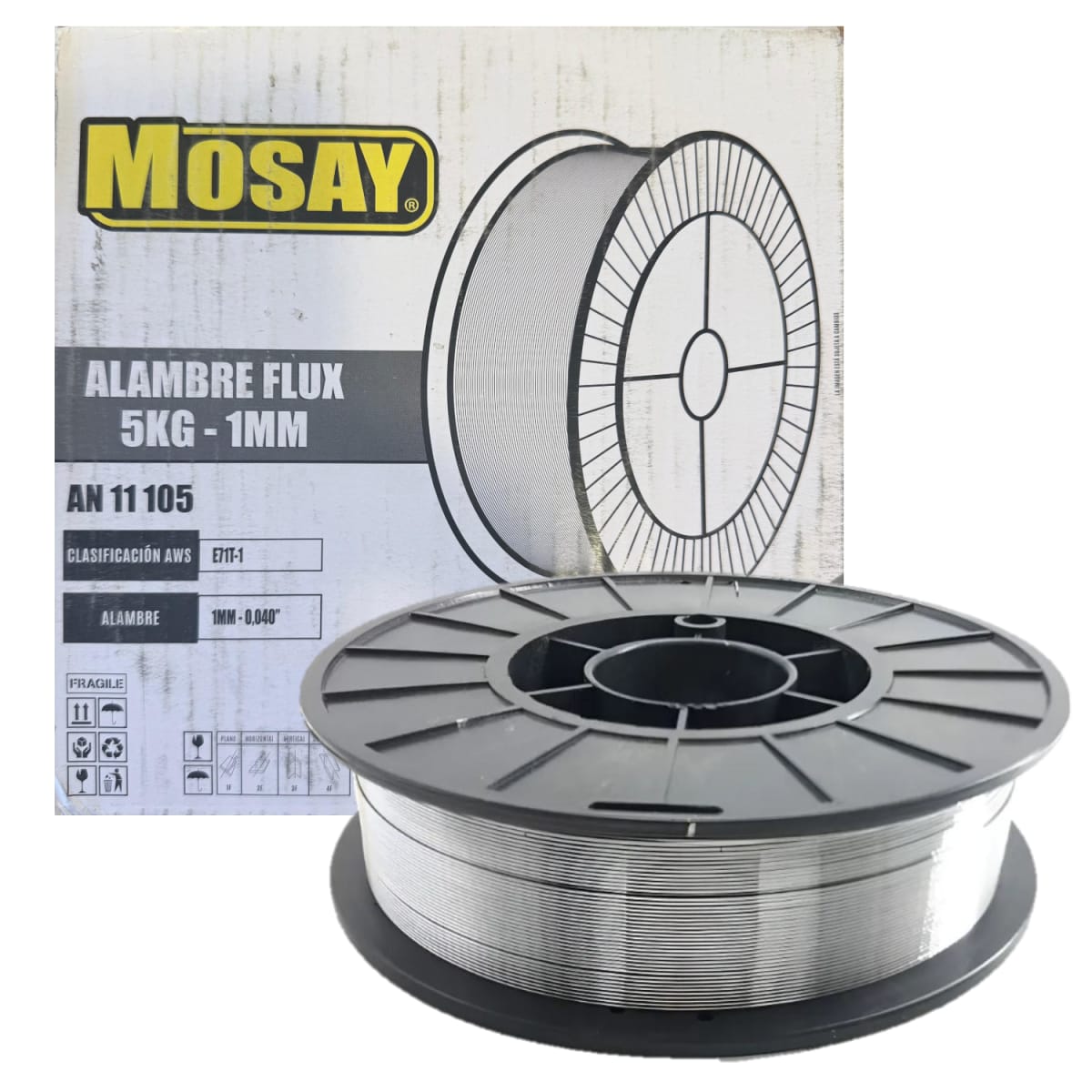 Soldadura MIG Tubular E71T-1 1.0mm 5kg (Uso con gas)1