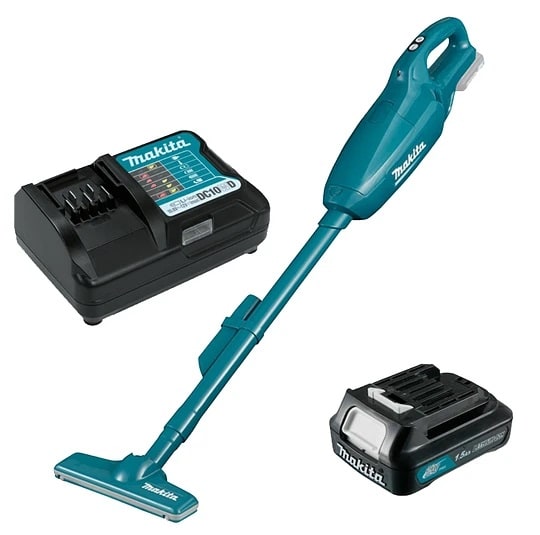 Aspiradora Inalambrica 12v 500ml MAKITA + Bateria 1,5ah + Cargador1