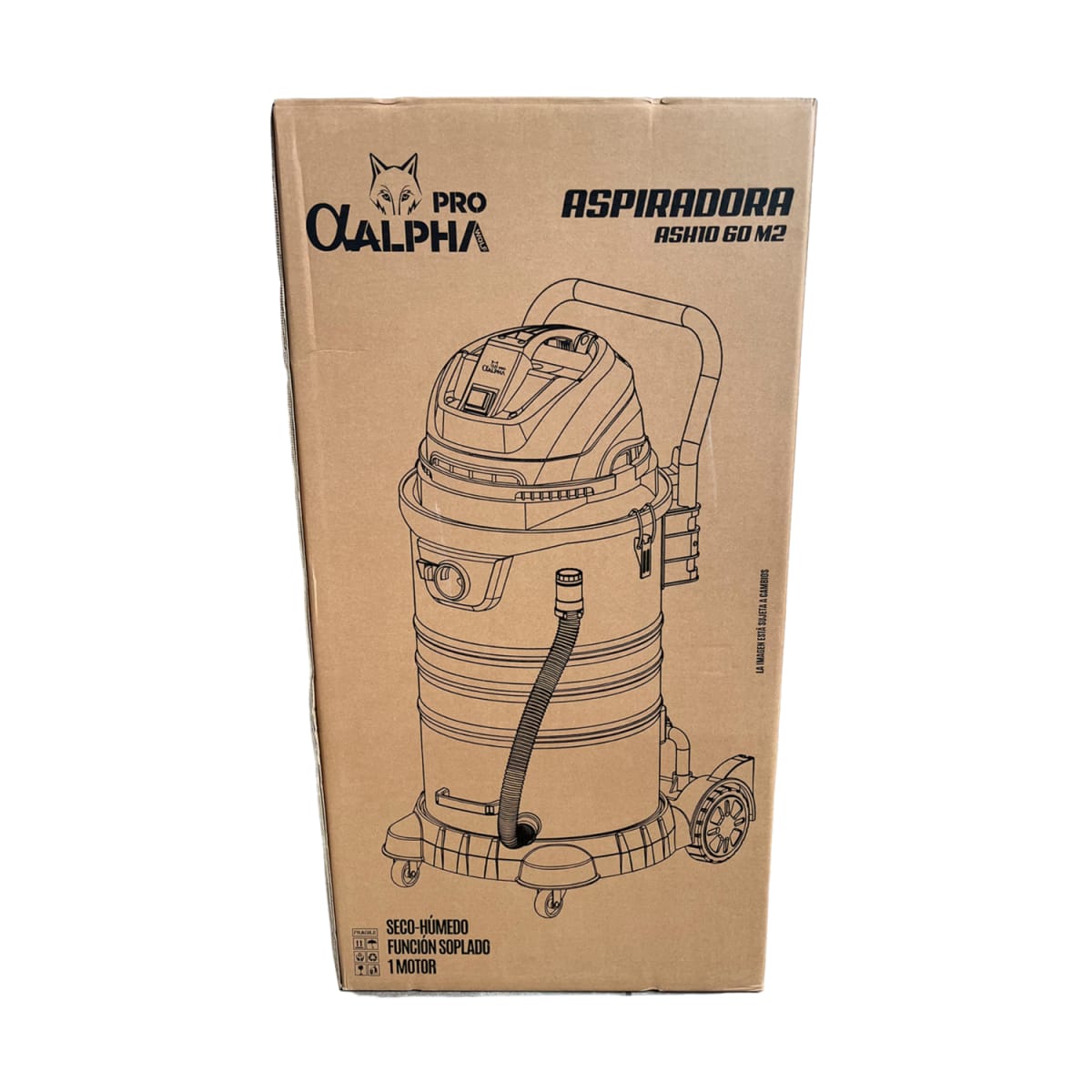 Aspiradora 60 Litros en Seco Humedo y Soplador 1400w ALPHA3