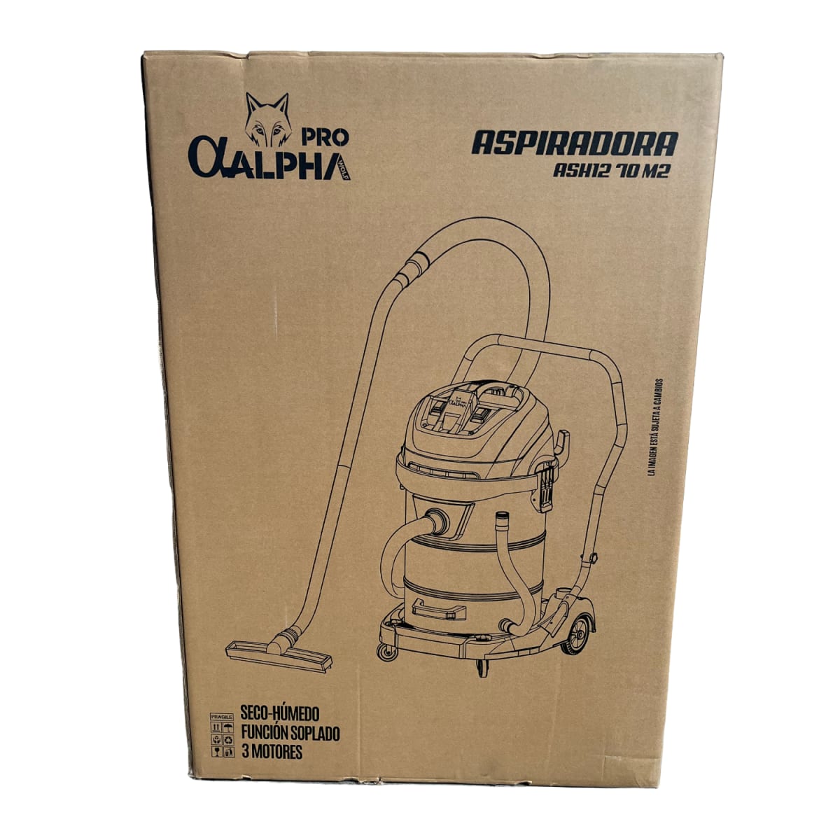 Aspiradora 70 Litros en Seco y Humedo 3000w ALPHA3