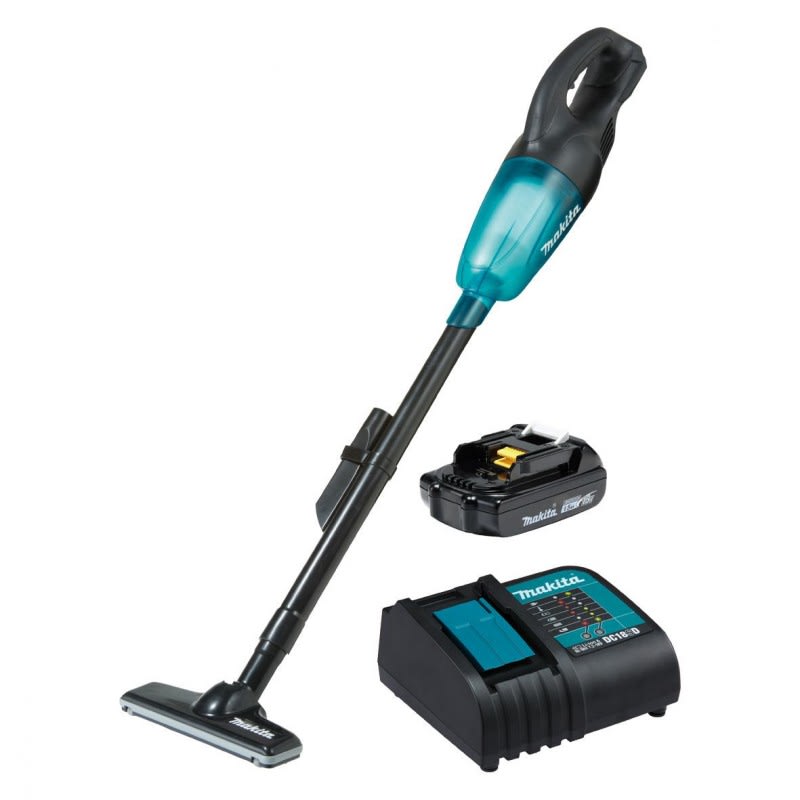 Aspiradora Inalambrica 18v MAKITA + Bateria 18v 1.5Ah (BL1815) + Cargador (DC18SD)1