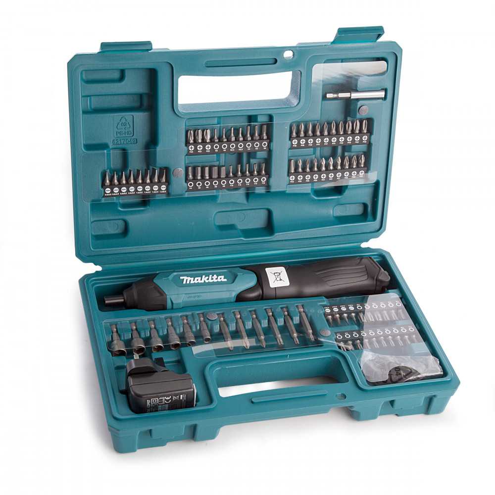 Atornillador Inalámbrico MAKITA 3,6v 80 Accesorios 1,5ah + Cargador DF001DW2