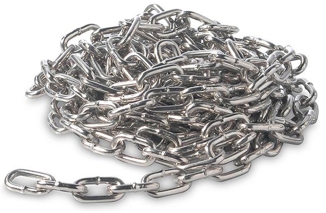 Cadena Galvanizada 10mm Eslabon Corto 25 Metros OKB2