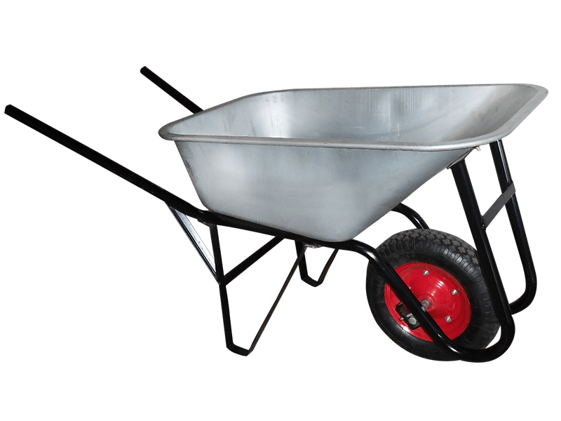 Betonera 140 + Carretilla Compensada 90 Litros + 2 Palas Asa Amarilla OKB3