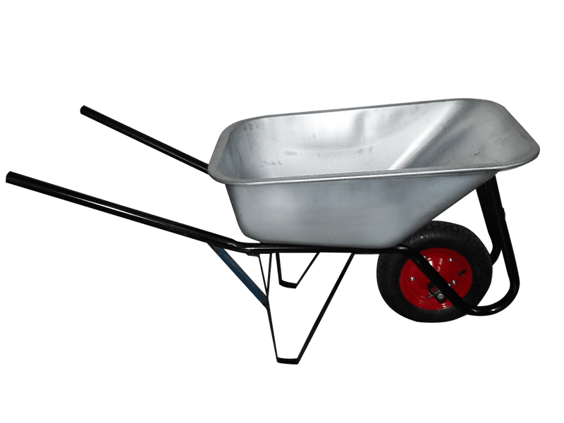 Betonera 140 + Carretilla Compensada 90 Litros + 2 Palas Asa Amarilla OKB9