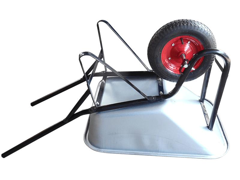 Betonera 140 + Carretilla Compensada 90 Litros + 2 Palas Asa Amarilla OKB10