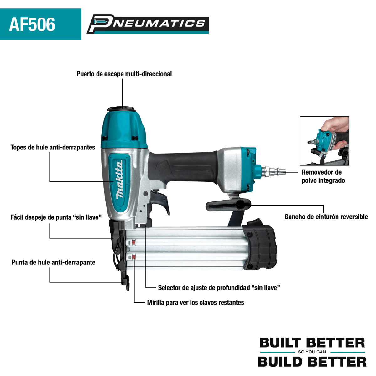 Clavadora Neumatica MAKITA 1.2mm 5/8