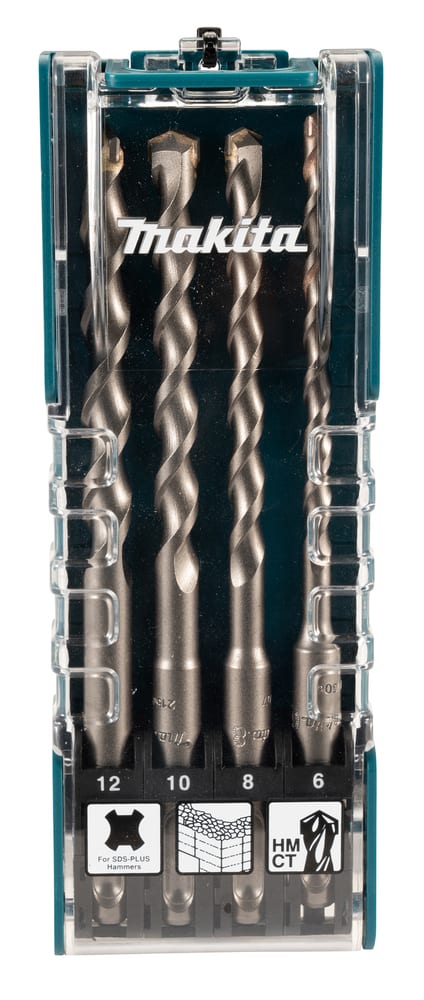 Set Brocas Concreto SDS PLUS 4 Piezas (6-12mm) MAKITA D-747561