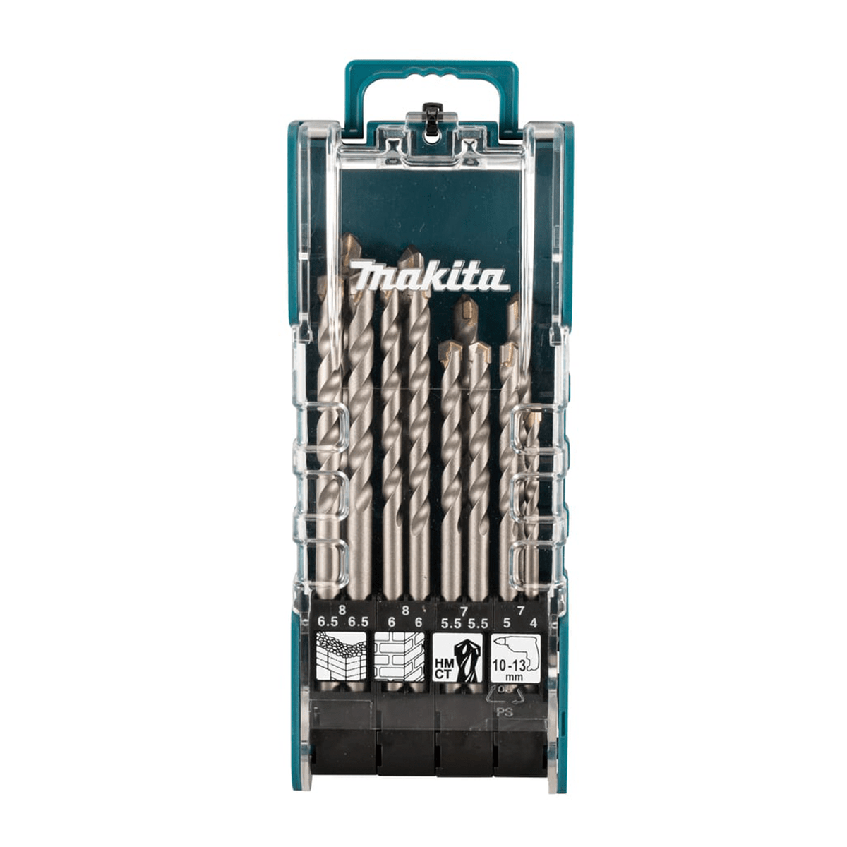 Set Brocas Concreto 12 Piezas 4 - 8mm MAKITA D-734834