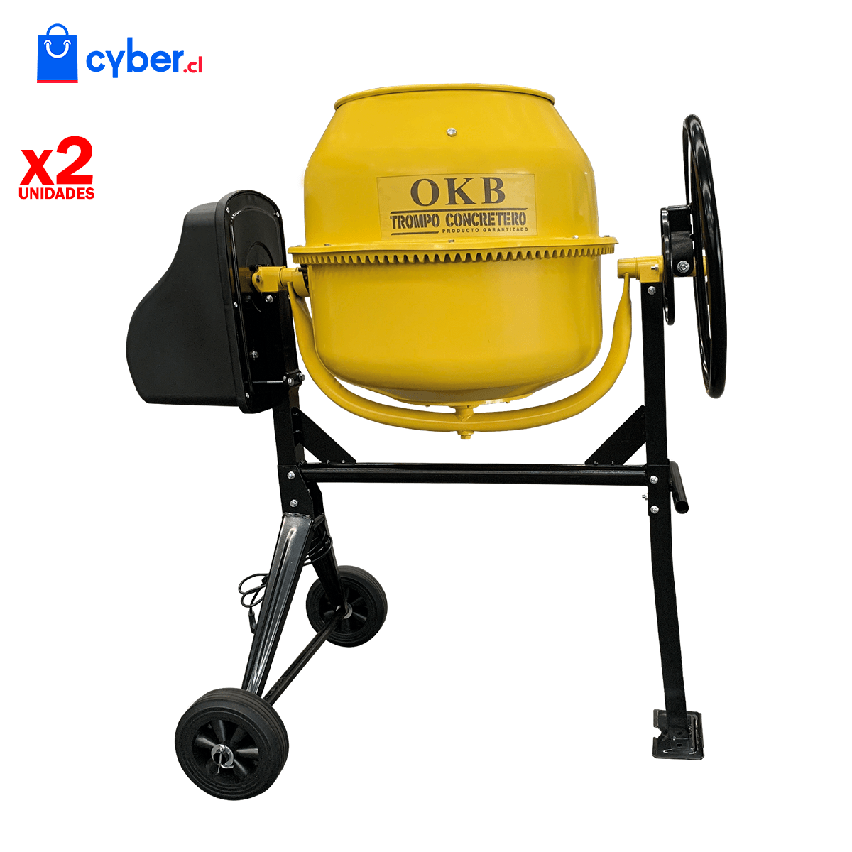 Pack 2 Betoneras Desarmadas Volteo 140 Litros 220v OKB2