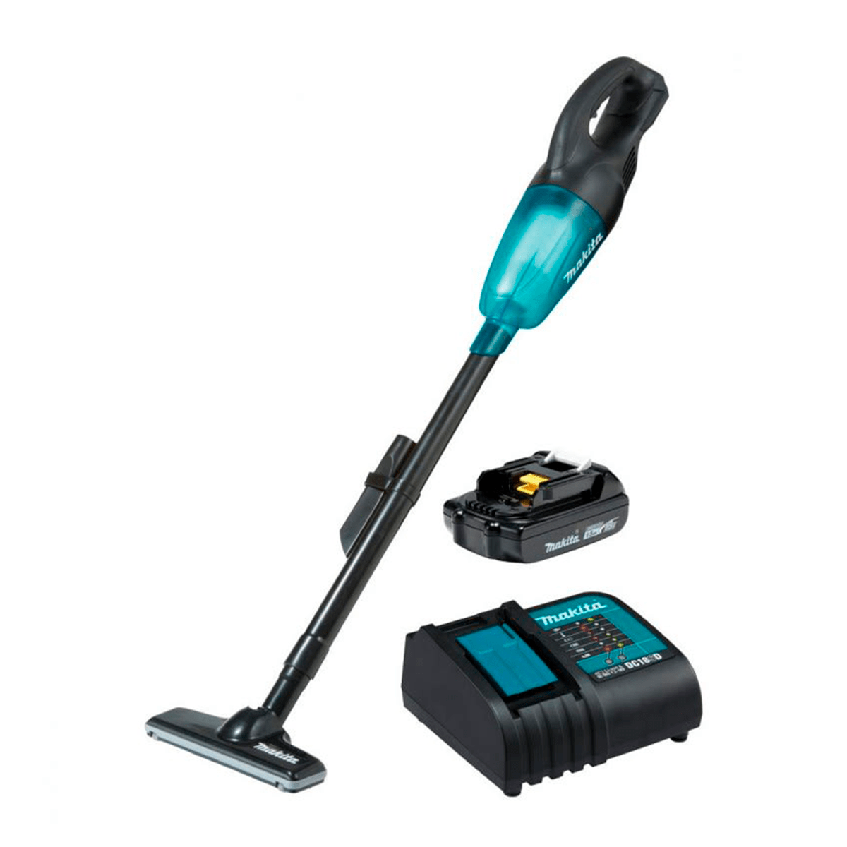 Aspiradora Inalambrica 18v MAKITA + Bateria 18v 1.5Ah (BL1815) + Cargador (DC18SD)3