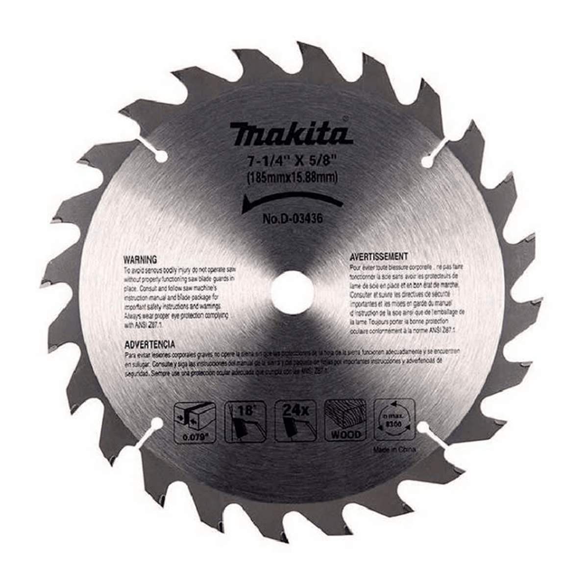 Disco de Sierra 7 1/4