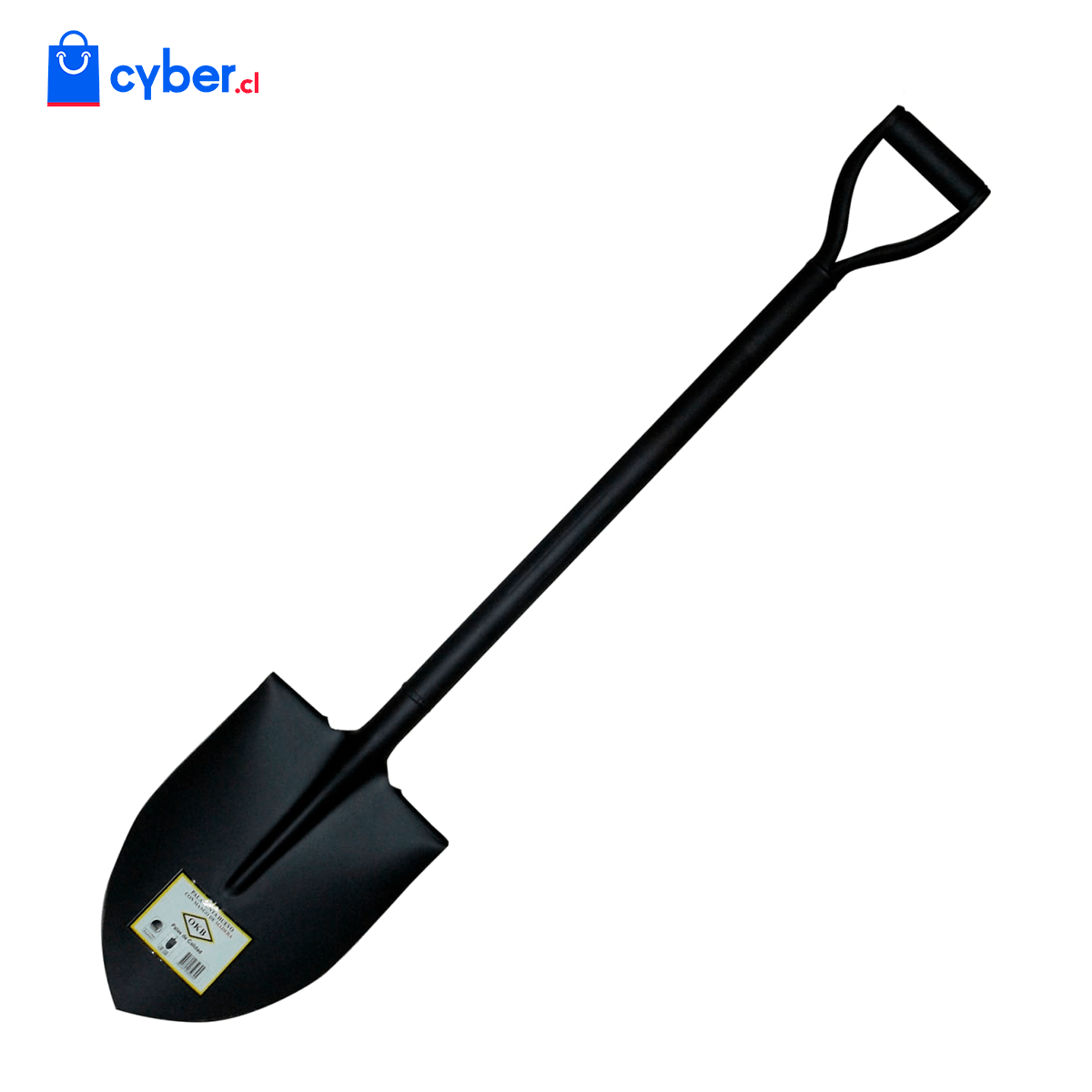 Pala Punta Huevo Mango Metal Negra OKB2