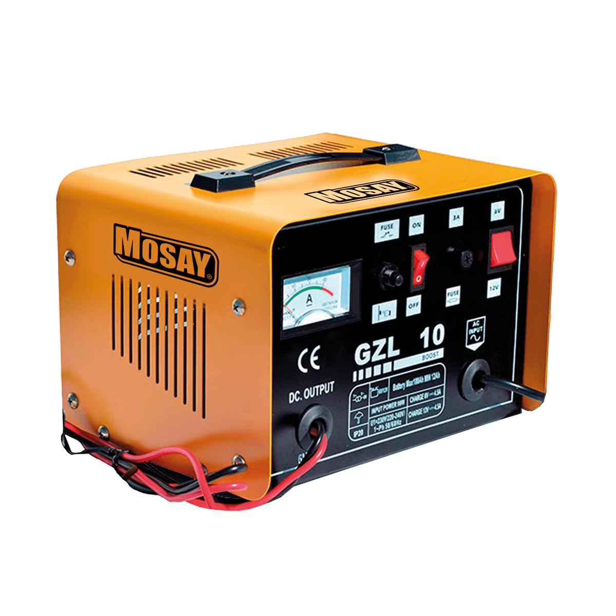 Cargador De Bateria 10 Amp 6/12v GZL10 MOSAY1