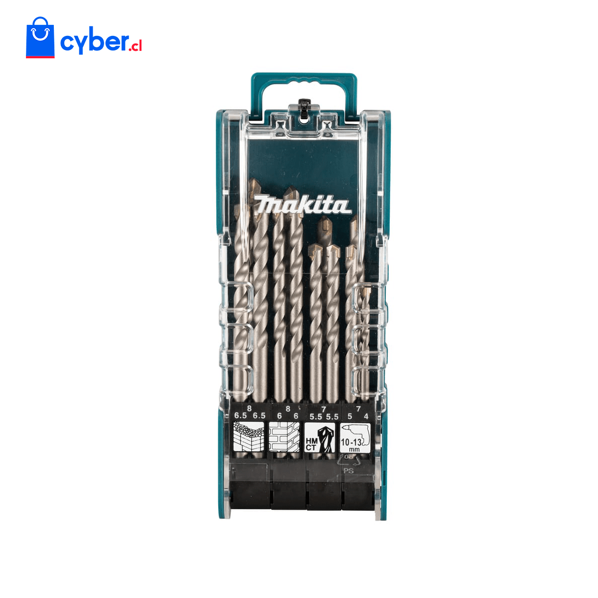 Set Brocas Concreto 12 Piezas 4 - 8mm MAKITA D-734833