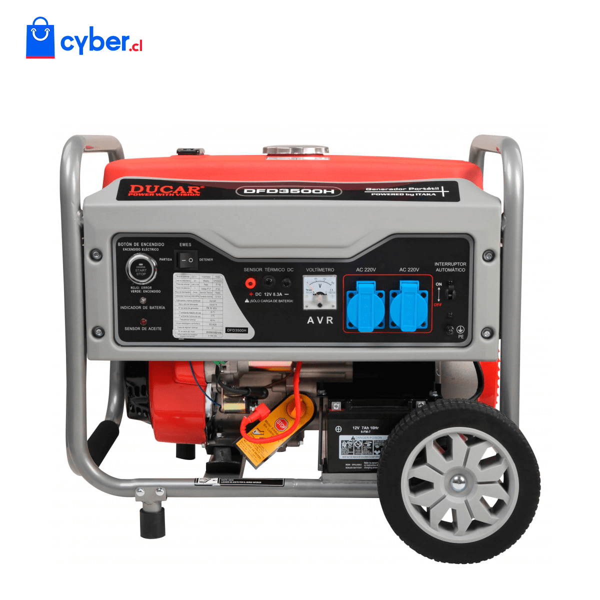 Generador Bencinero 3.0kw Eléctrico DFD3500H DUCAR2