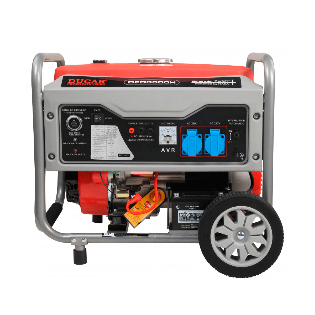 Generador Bencinero 3.0kw Eléctrico DFD3500H DUCAR3