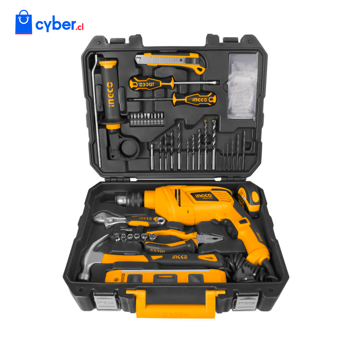 Set Taladro Percutor 650w + Maleta y 100 Acc INGCO HKTHP110215