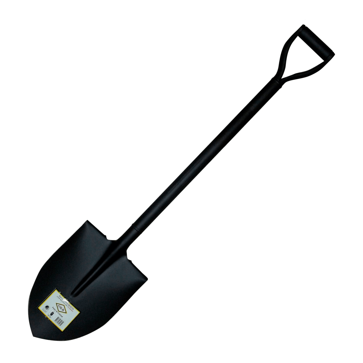 Pala Punta Huevo Mango Metal Negra OKB3