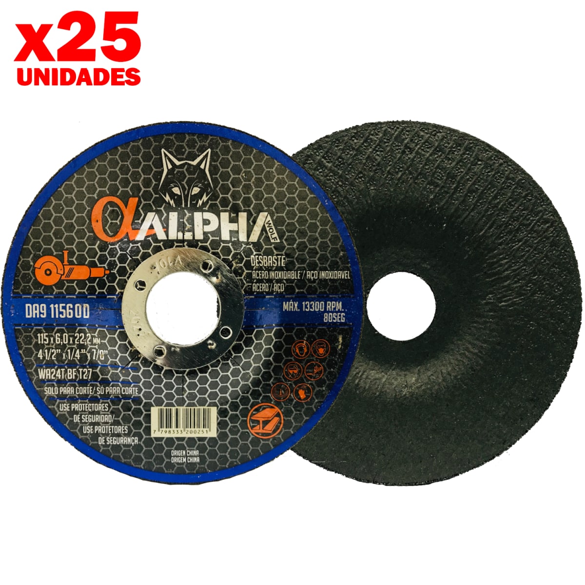 Disco de Desbaste 4 1/2