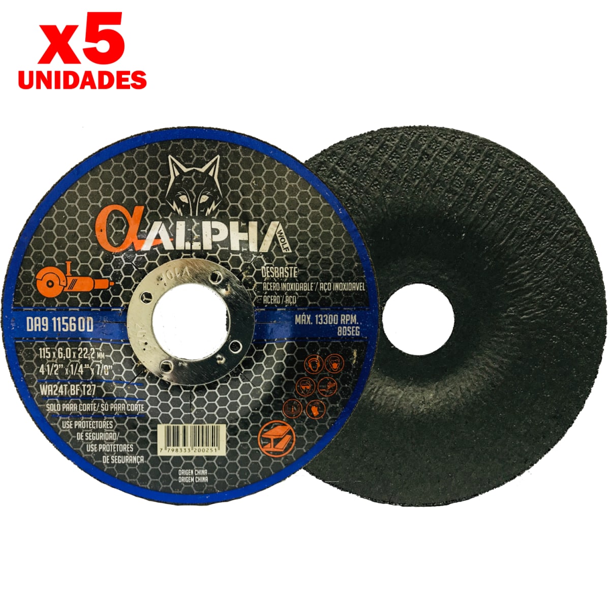 Disco de Desbaste 4 1/2