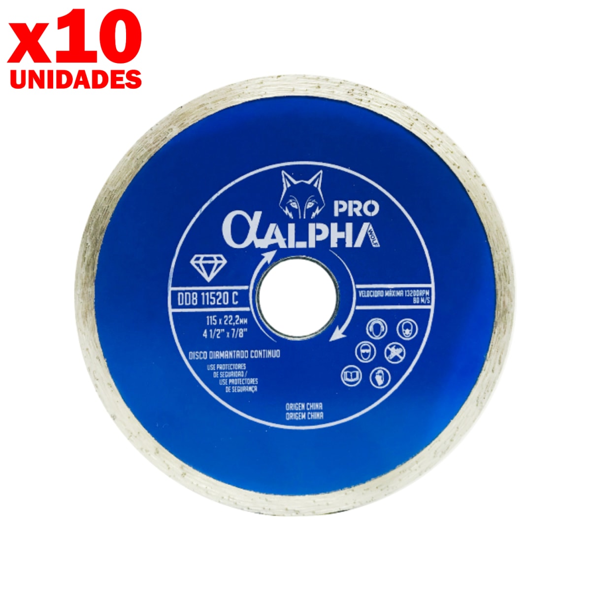 Disco Diamantado Continuo 4 1/2