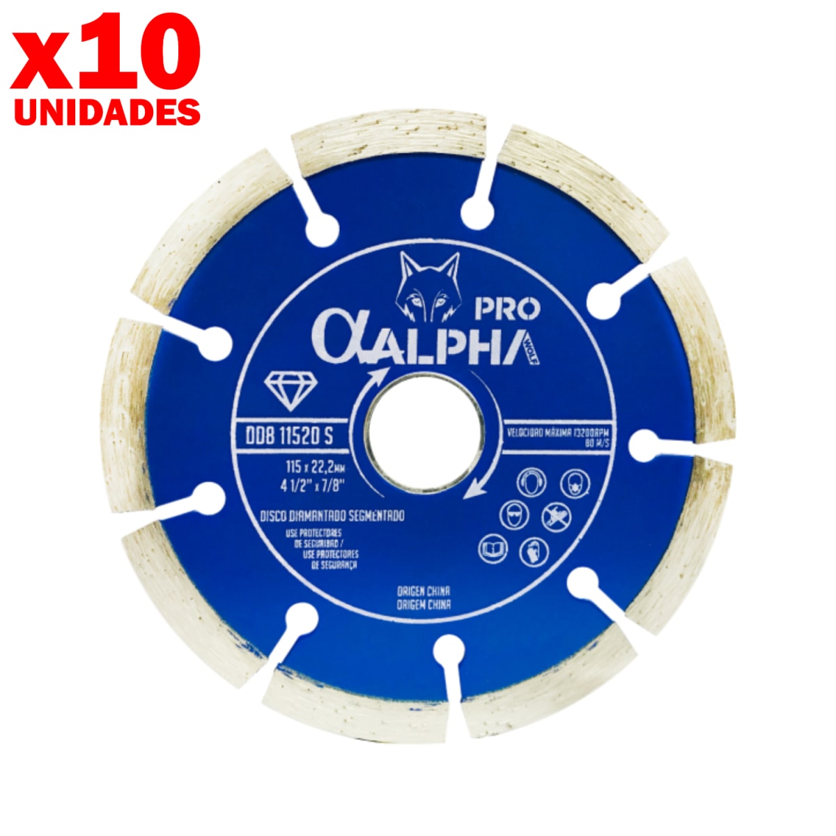 Disco Diamantado Segmentado 4 1/2