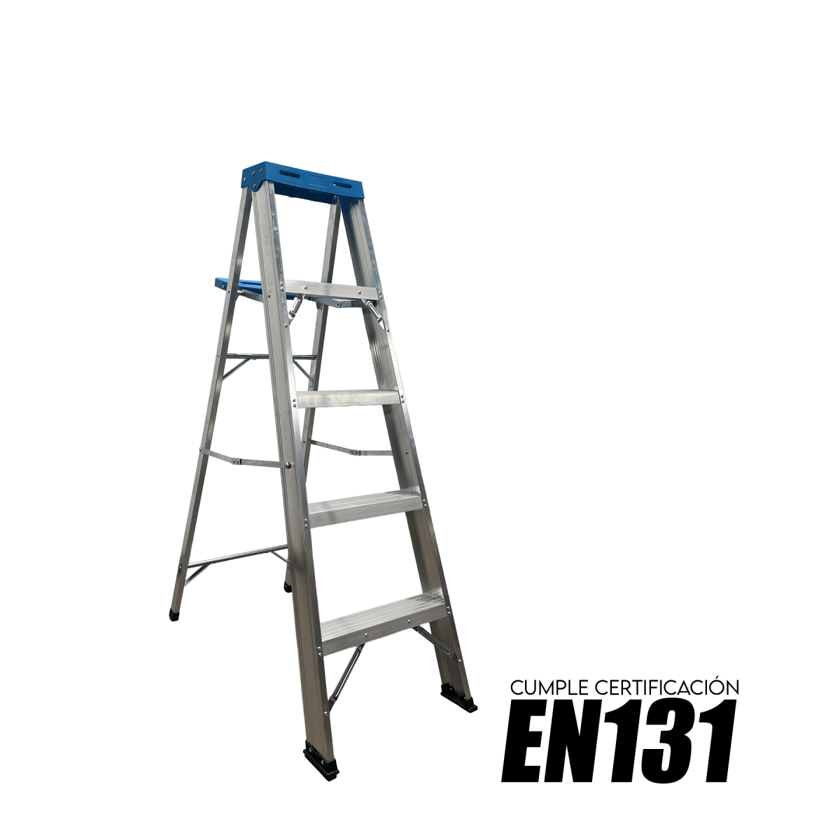 Escalera de Aluminio Tipo Tijera 1.42 Mts 4 Peldaños Profesional2