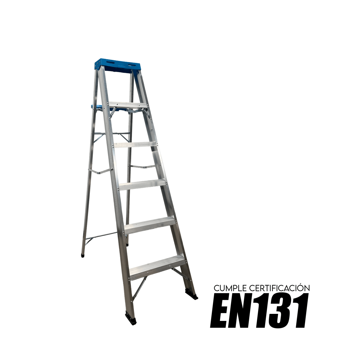 Escalera de Aluminio Tipo Tijera 1.7 Mts 5 Peldaños Profesional2