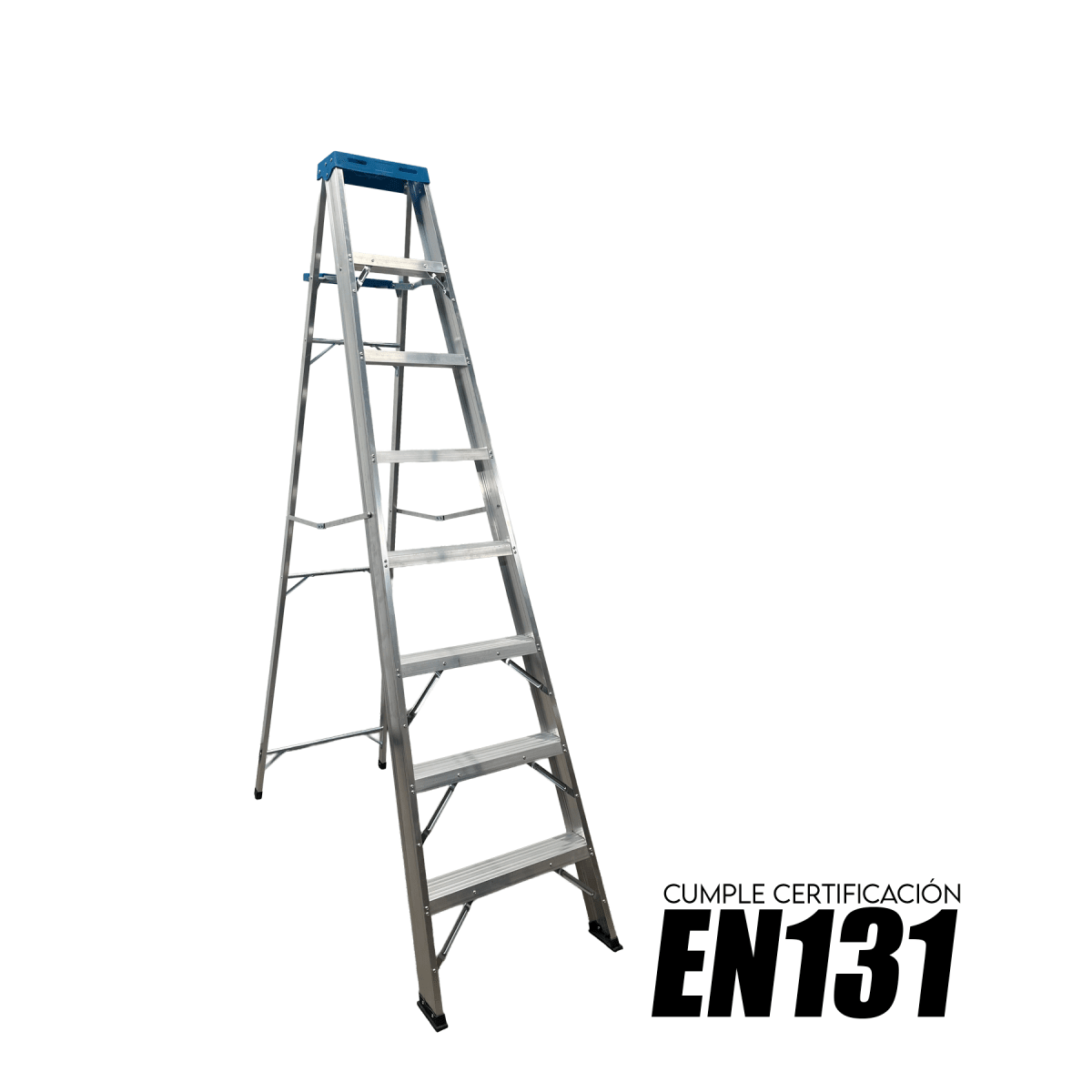 Escalera de Aluminio Tipo Tijera 2.27 Mts 7 Peldaños Profesional2