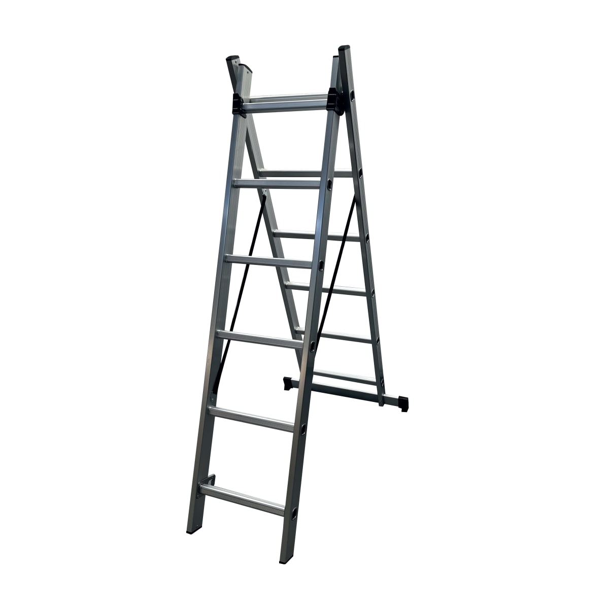 Escalera Doble de Aluminio 2,5 Metros 12 Peldaños1