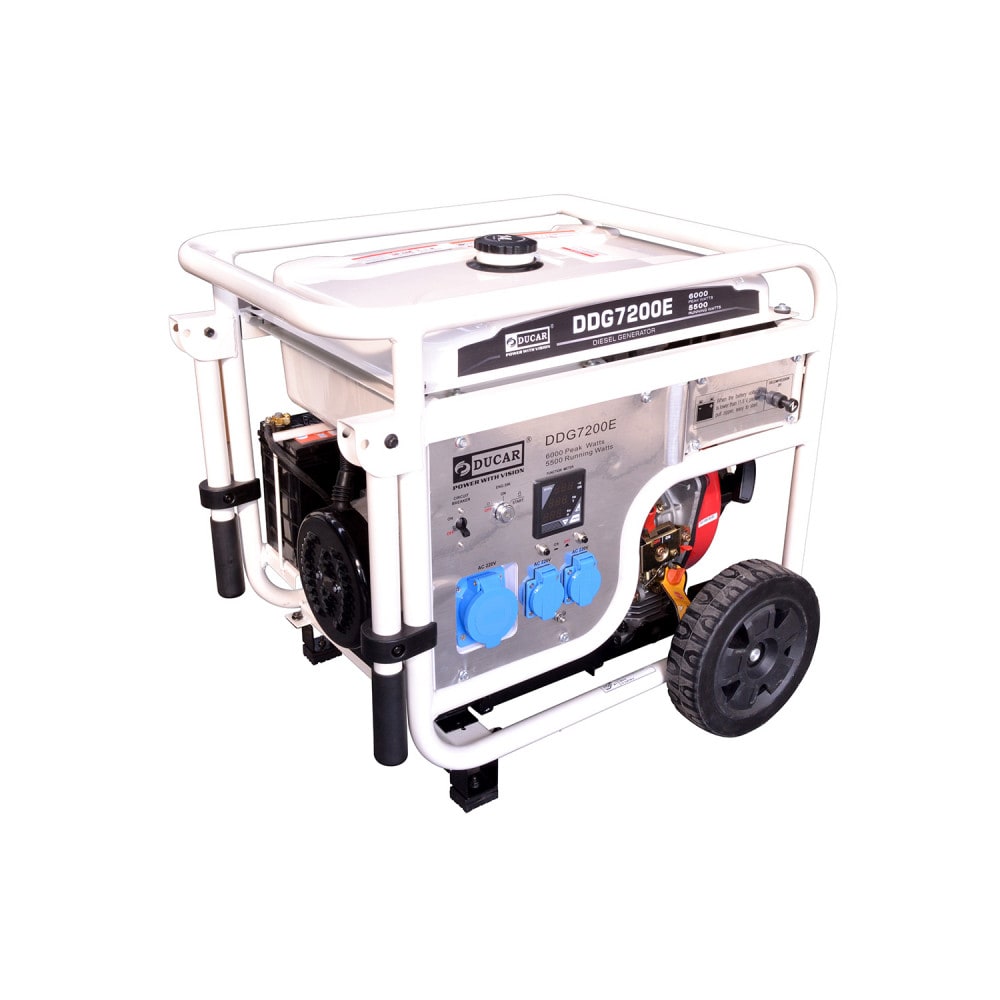Generador Diesel 6.0kw Eléctrico DDG7200E DUCAR1