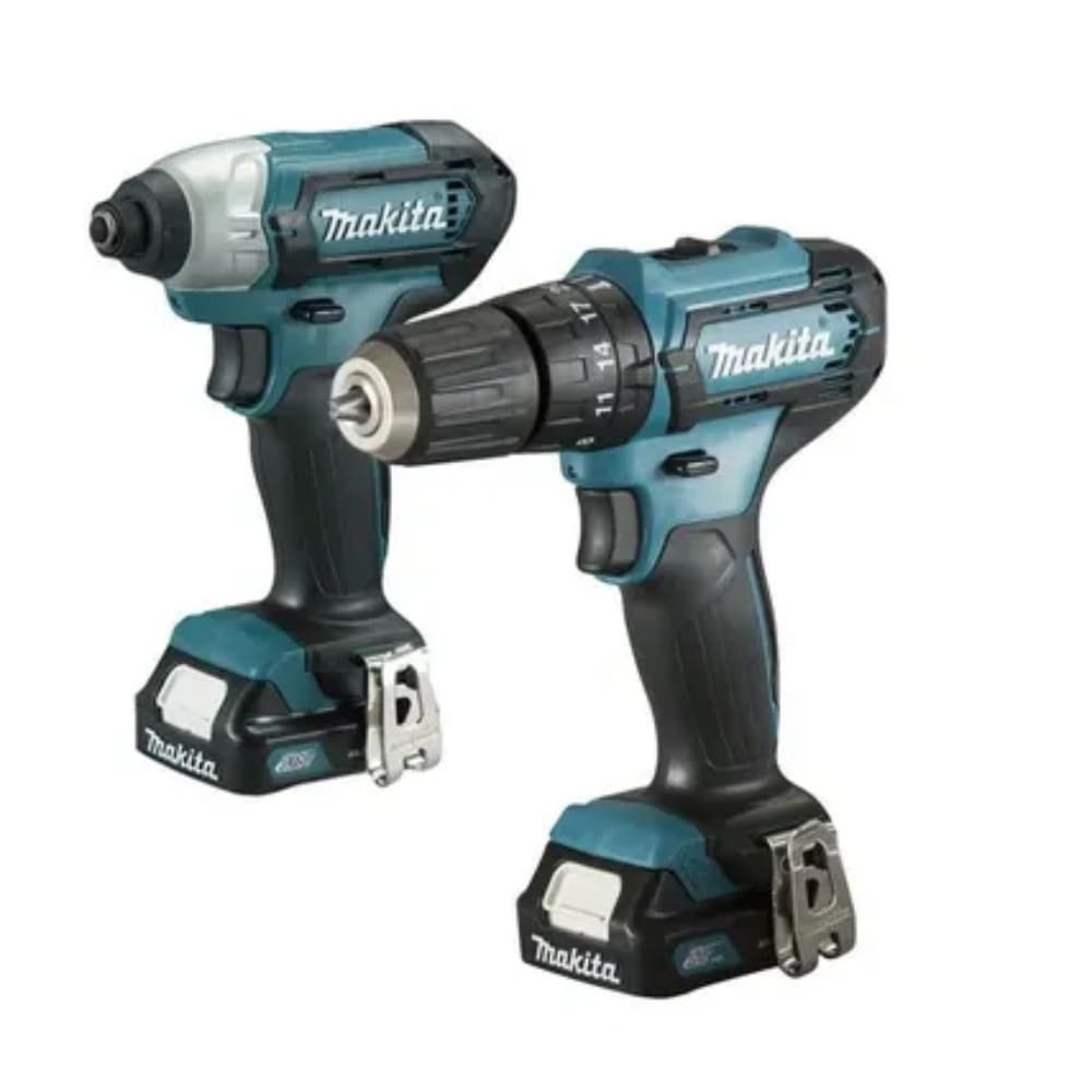 Taladro Percutor 12v + Atornillador de Impacto 12v + 2 Baterias 12v 1.5Ah + Cargador + Bolso MAKITA3