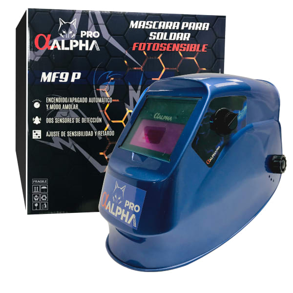 Mascara Soldar Fotosensible Azul ALPHA PRO1