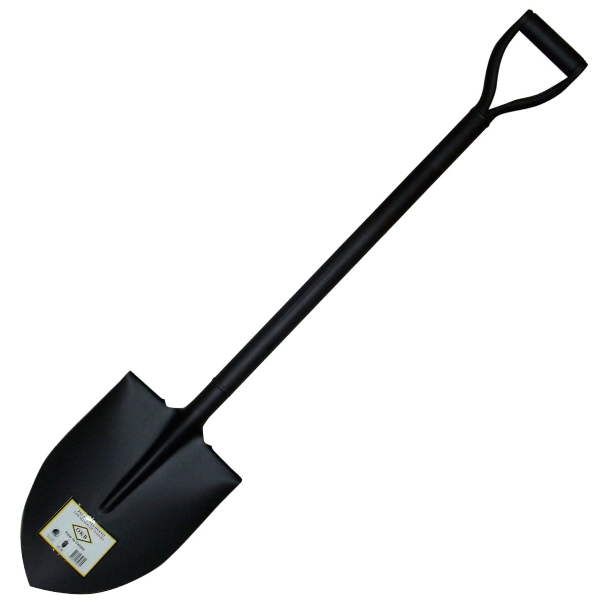 Pala Punta Huevo Mango Metal Negra OKB1