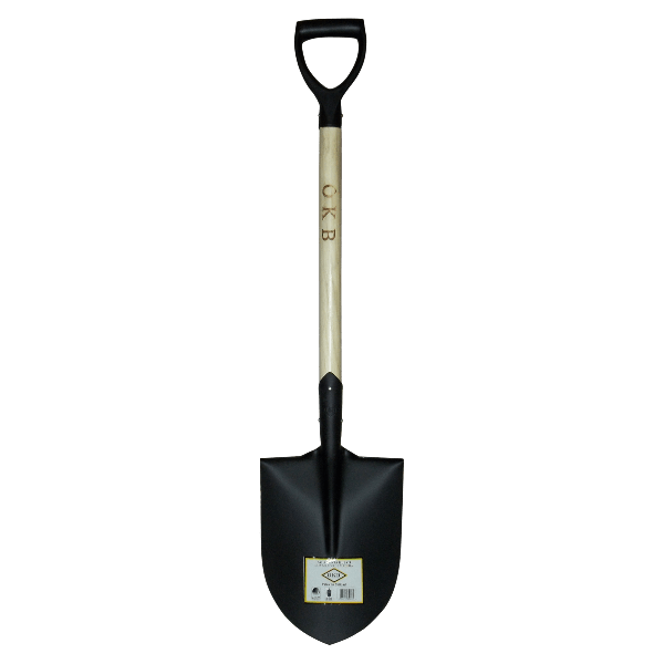 Pala Punta Huevo Mango Madera Asa Negra1