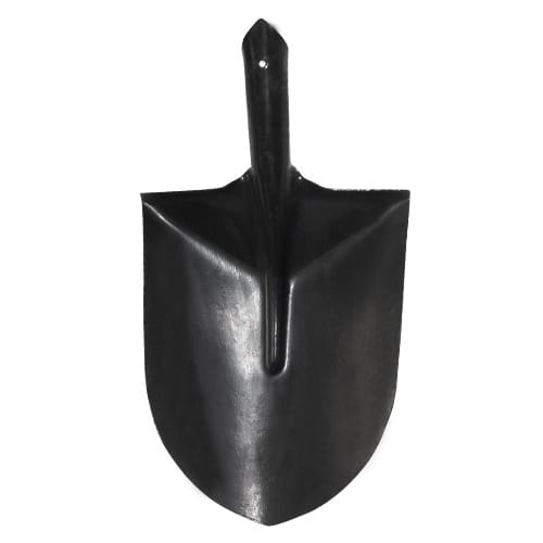 Pala Punta Huevo Negra sin Mango OKB1