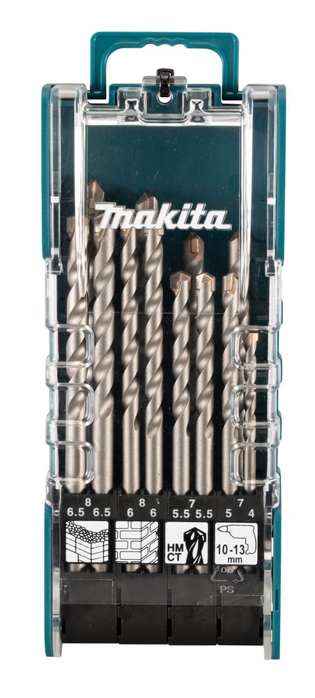 Set Brocas Concreto 12 Piezas 4 - 8mm MAKITA D-734831