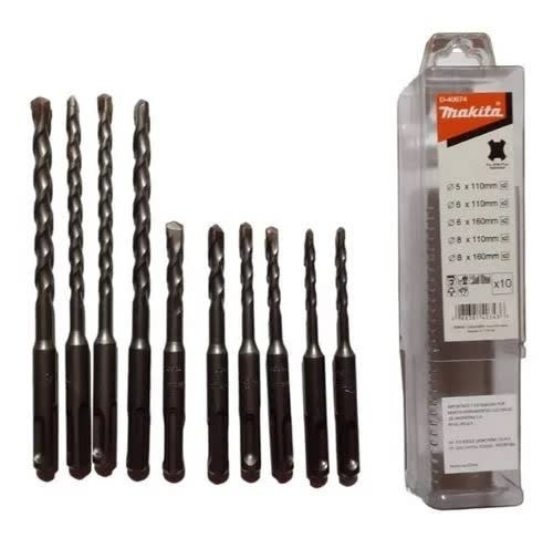 Set Broca Para Concreto 5-8mm SDS-PLUS 10pzs MAKITA D-406742