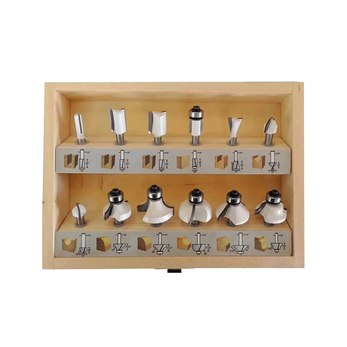 Fresadora MAKITA 900W 6-10mm (1/4” - 3/8”) + Fresa Recta 1/4