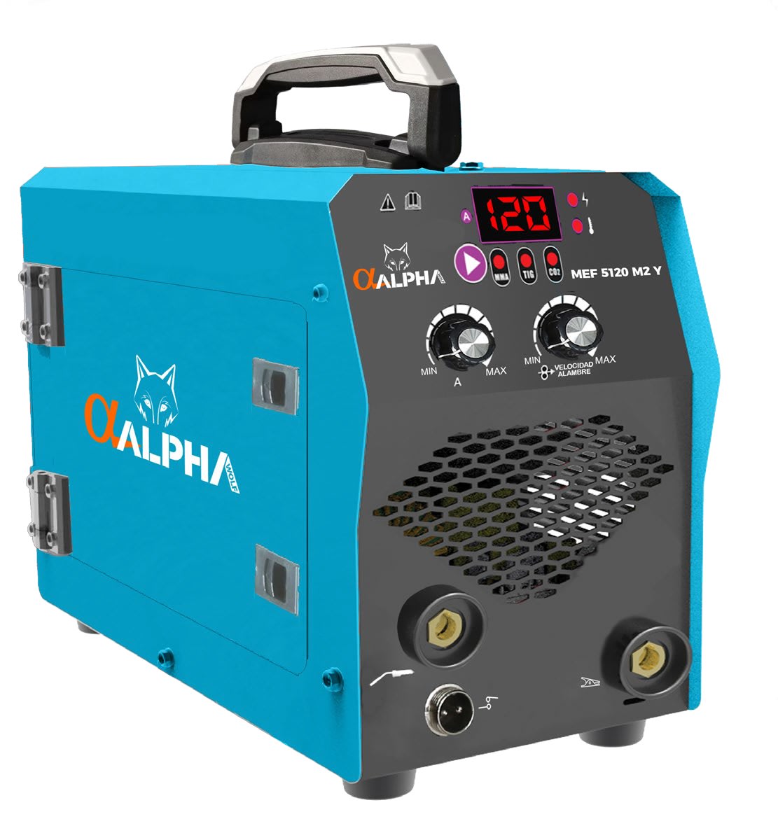 Soldadora MIG 120 Amp (+ MMA/TIG) ALPHA2