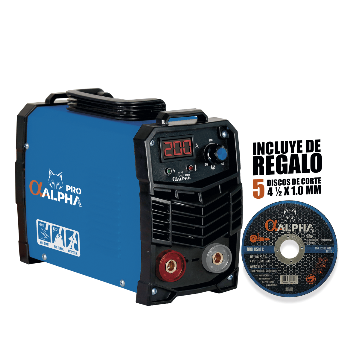 Soldadora 200 Amp Mma Profesional ALPHA3