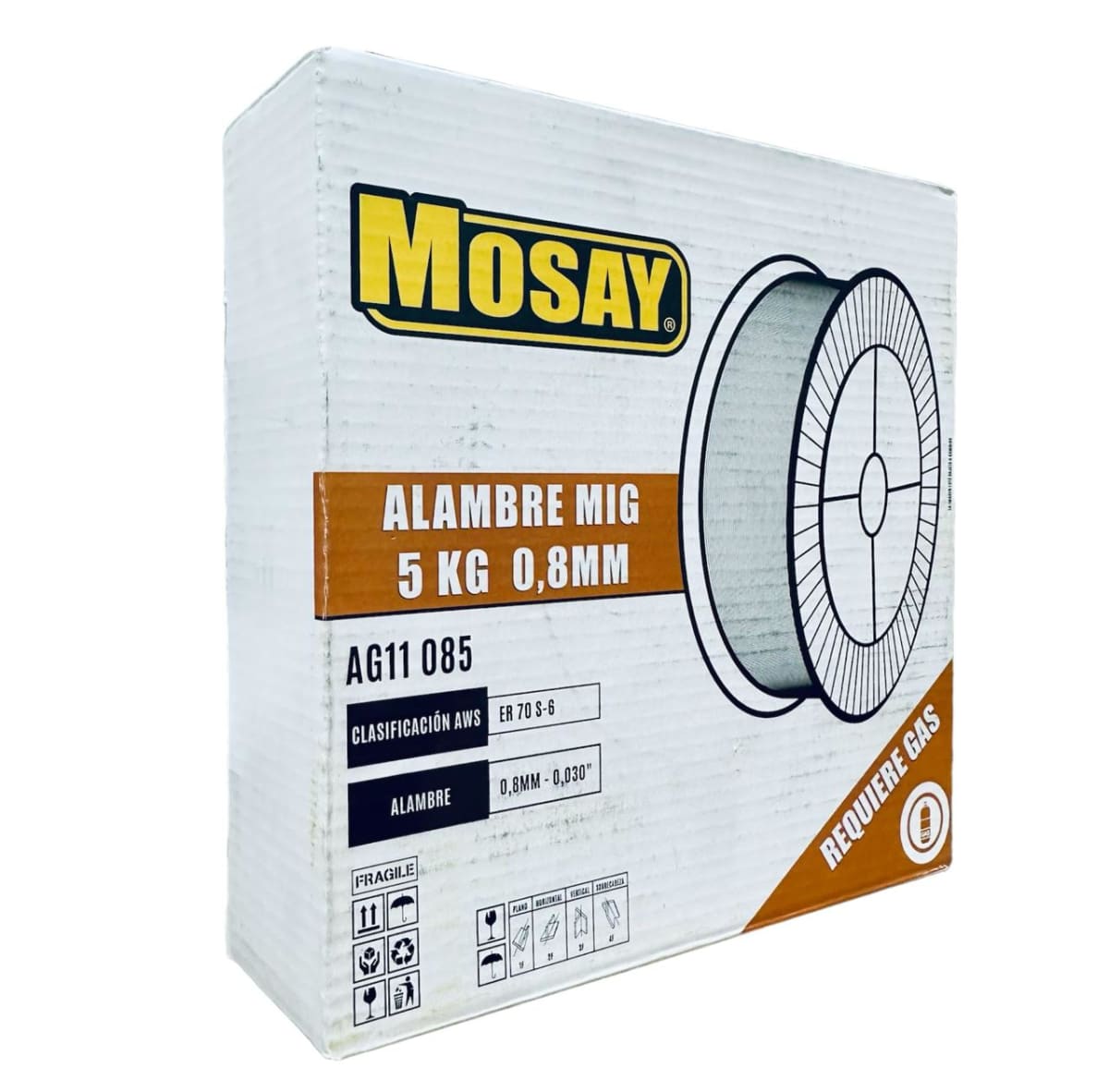 Soldadura Mig 0.8mm Rollo 5 Kilos MOSAY2