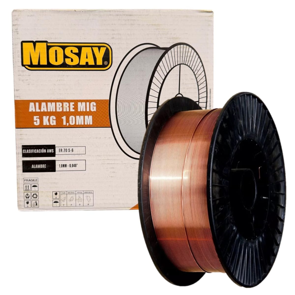 Soldadura Mig 1.0mm Rollo 5 Kilos MOSAY1