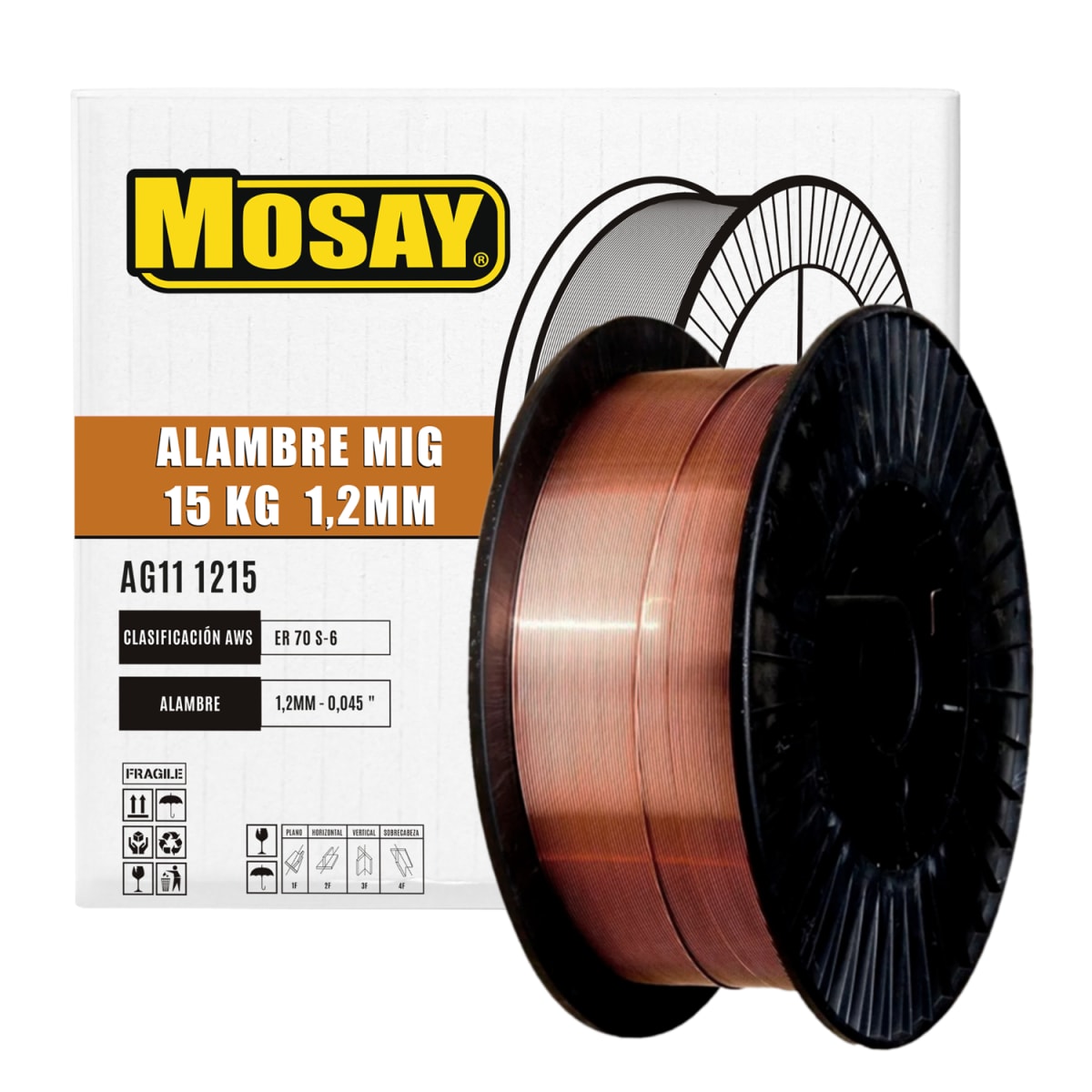 Soldadura Mig 1.2mm Rollo 15kg MOSAY1