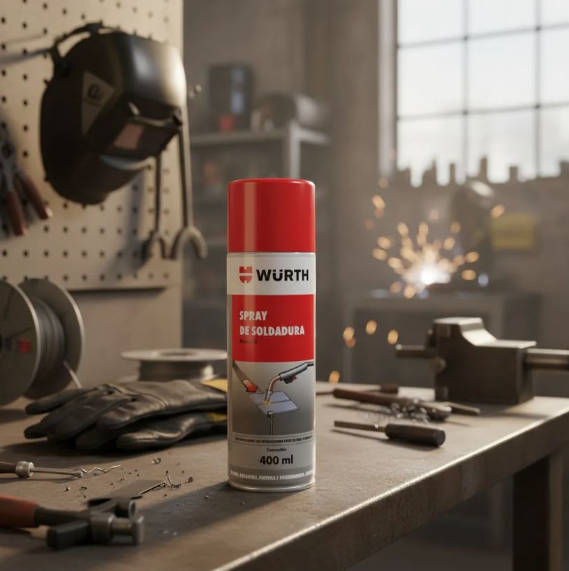 Spray para Soldadura Anti Salpicaduras Base CO2 400 ml WURTH3