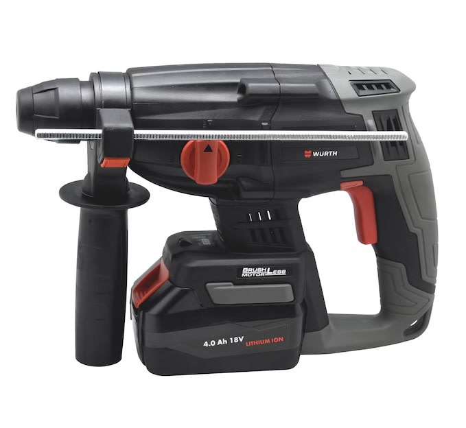 Rotomartillo 18v Sds plus 2J + 2 Baterias 4Ah WURTH1