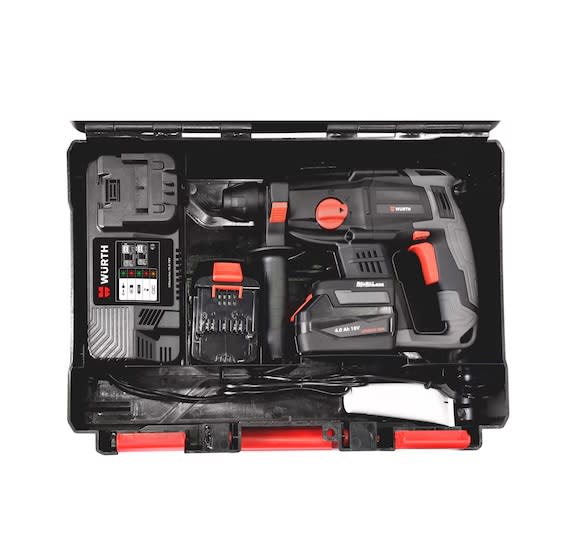 Rotomartillo 18v Sds plus 2J + 2 Baterias 4Ah WURTH2
