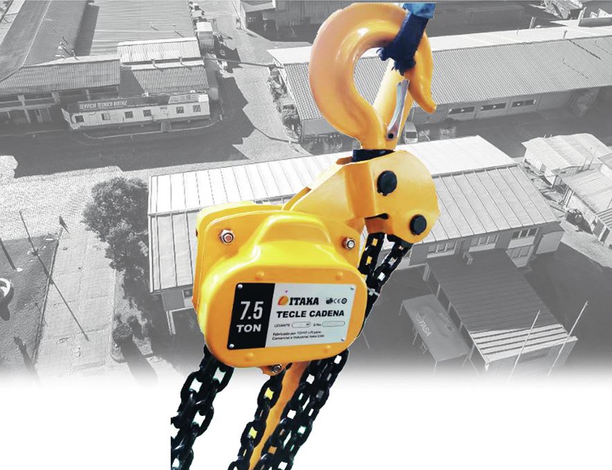 Tecle Cadena 7.5 Ton 5 Mts 10x30x3 MOD.HSZ-622A ITAKA1